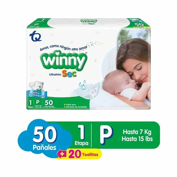 Pañales Winny Etapa 1x50 Ultratrim Sec