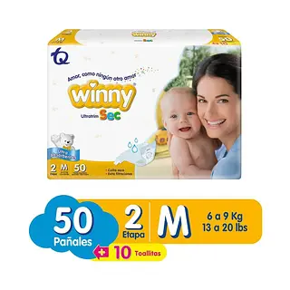 Pañales Winny Etapa 2x50 Ultratrim Sec