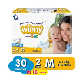 Pañales Winny Etapa 2x30 Ultratrim Sec