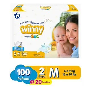 Pañales Winny Etapa 2x100 Ultratrim Sec