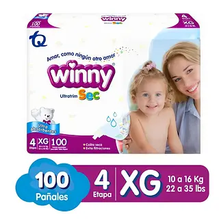 Pañales Winny Etapa 4x100 Ultratrim Sec