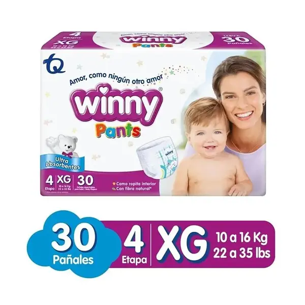 Pañales Winny Etapa 4x30 Pants