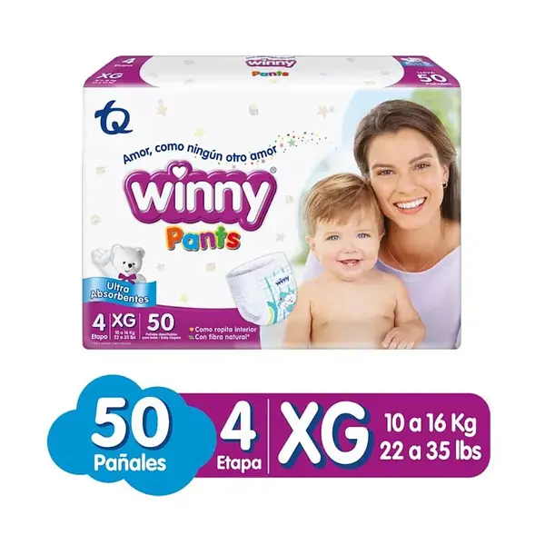 Pañales Winny Etapa 4x50 Pants
