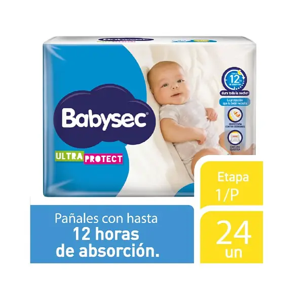 Pañales Babysec Etapa 1x24 Ultra Protect