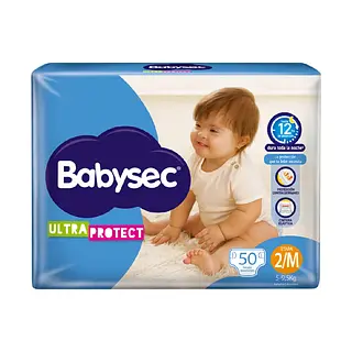 Pañales Babysec Etapa 2x50 Ultra Protect