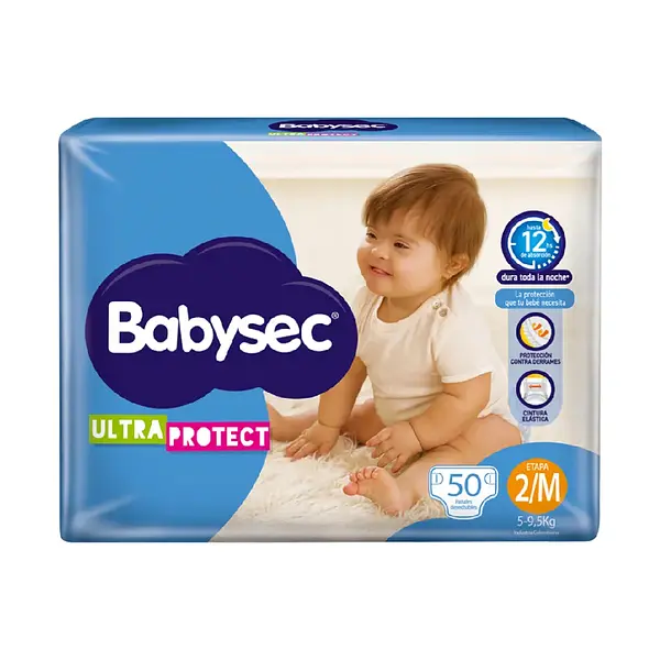 Pañales Babysec Etapa 2x50 Ultra Protect