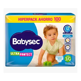 Pañales Babysec Etapa 3x100 Ultra Protect