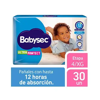 Pañales Babysec Etapa 4x30 Ultra Protect