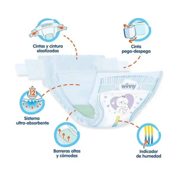 Pañales Winny Etapa 1x30 Ultratrim Sec